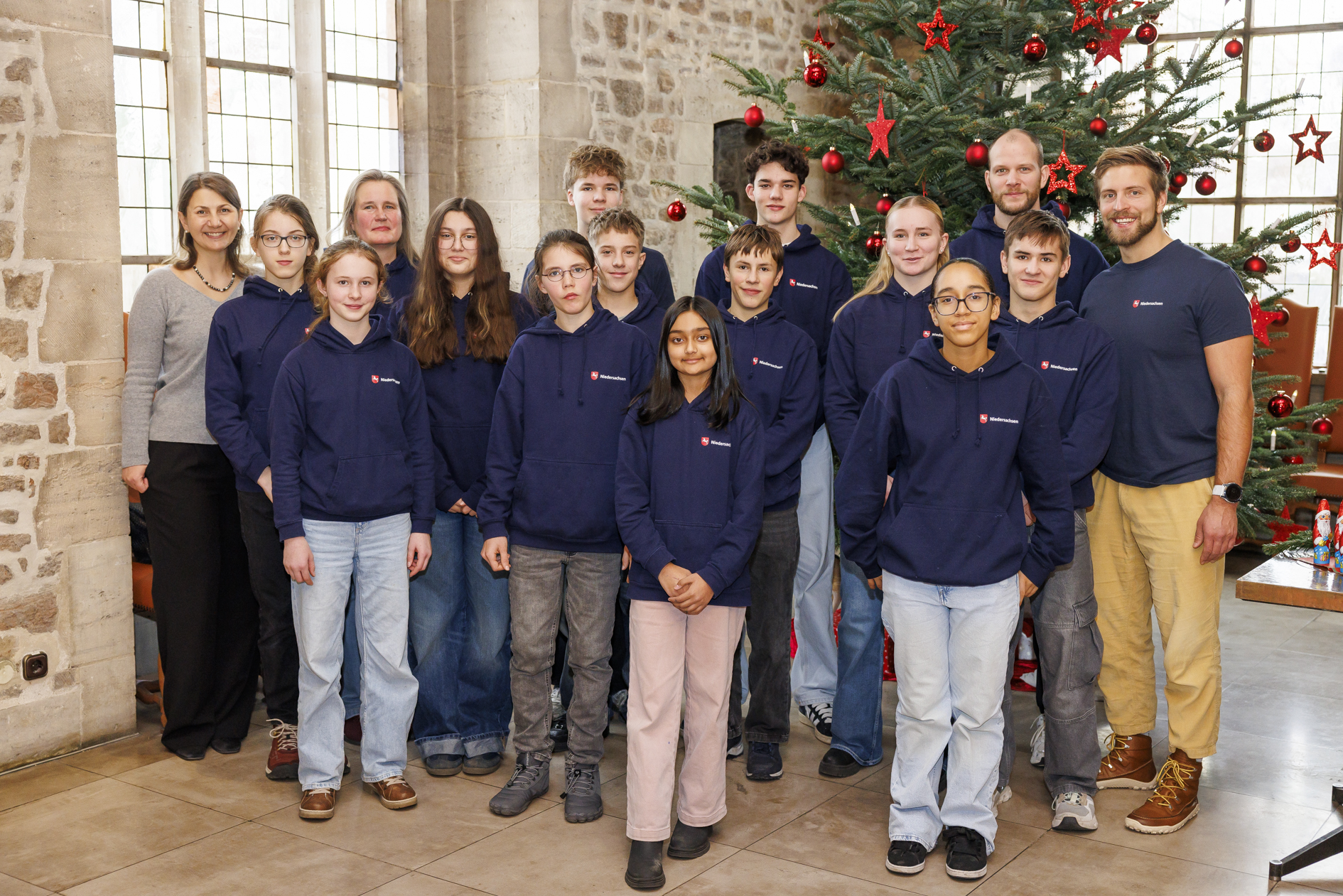 Judo-Schulteam beim Empfang im Altstadtrathaus